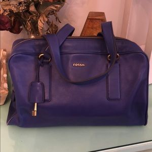 BACK UP FOR SALE. Indigo fossil bag. LEATHER